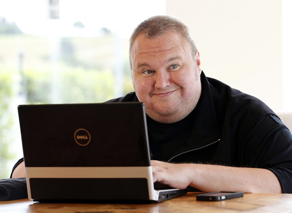 Imagem mostra Kim Dotcom